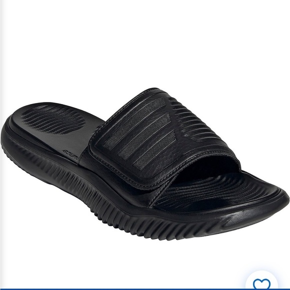 Adidas Adults' Alphabounce 2.0 Black Slide Sandals Sz 8 Men 9 Women - Picture 1 of 5